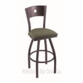 thumbnail image 3 of 830 Voltaire 25" Swivel Counter Stool with Anodized Nickel Finish, Medium Back and Graph Chalice Seat, 3 of 7