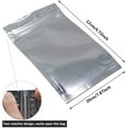 thumbnail image 3 of 100 Pack Mylar Bags - 4.7x7.9 Inch Smell Proof Bags Resealable Clear Zip Lock Food Storage Bags, Food Safe Plastic Aluminum Material - Silver (12x20cm(4.7x7.9"))…, 3 of 5