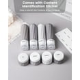 thumbnail image 3 of Micebay Travel Bottles for Toiletries 8 Pack, Travel Size Toiletries, Tsa Approved Travel Size Containers 3oz, with Travel Essentials Clear Bag, Leak Proof Silicone Squeezable Creams Jars, 3 of 9