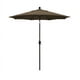 California Umbrella GSPT758117-5425 7,5 Ft. Marché de l'Aluminium Parapluie Pousser l'Inclinaison - Bronze-Sunbrella-Cocoa – image 1 sur 2