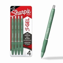 Sharpie S-Gel, Gel Pens, Medium Point (0.7mm), Green Barrel, Black Ink, 16 Count