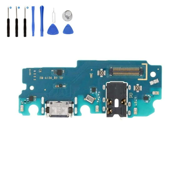 Eutoping USB Charging Port For Samsung Galaxy A13 5G 136B Galaxy M13 5G M136 Dock Connector Charger Board Flex Cable Assembly Replacement with tool