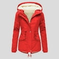 thumbnail image 2 of Vedolay Cardigan for Women Long Sleeve Bomber Jacket Coat with Pocket Red,3XL, 2 of 5