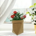 thumbnail image 4 of Raindrops Washable Paper Tote Kraft Paper Bag Light Brown Simple Storage 1Pack, 4 of 6