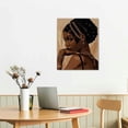 thumbnail image 3 of Nawypu Black Woman Art Printing,Boho Black Female Wall Art, Black Girl Art Poster, Abstract African American Woman Wall Art Decor for Home Bedroom, 3 of 5