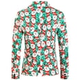 thumbnail image 3 of Franhais Men Christmas Suit Funny Long Sleeve Single Breasted Jacket with Vest Pants Set Formal Outfit, 3 of 9