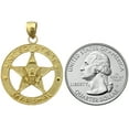 thumbnail image 3 of 14K Gold United States Marshal Badge Pendant, 3 of 5