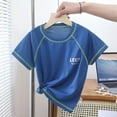 thumbnail image 2 of Kovlvoll Baby Boys Clothes Summer Tops Crew Neck Lightweight Comfy Workout Running Short Sleeve T-Shirts, 2 of 3