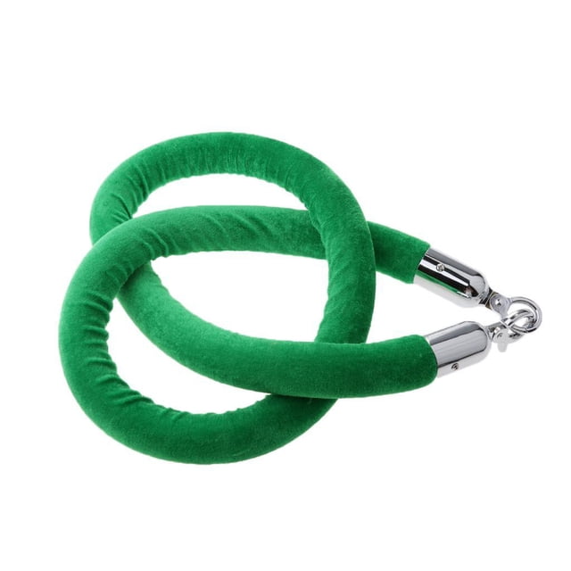 Bearachild 1,5 m Cuerda de terciopelo Control de multitudes Puntal Poste Línea de cola Barrera Amarilla Sombras de ventana Verde 1.5 m