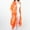 Orange Crush, variant on Lightweight One Size Orange Crush Sheer Ruana Swimsuit Beach Cover Up for Women