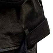 ATIXEL Women Cool Faux Leather Jacket Long Sleeve Zipper Fitted Coat Fall Short Jacket