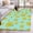 Green, variant on Round Area Rugs Collection 4 Ft, Sliced Lemon Non-Slip Residential Carpet, Simple Summer Tropical Yellow Indoor Crawling Mats Runner Rugs for Living Room/Dining Room/Bedroom