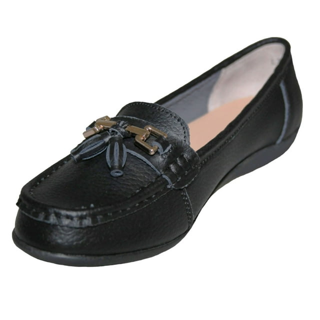 Boulevard Mocassins en Cuir à Paillettes pour Femmes