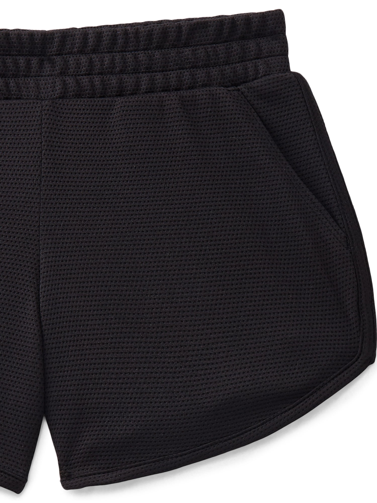 Athletic Works Girls Active Core Shorts, 2-Pack, Sizes 4-18 Plus