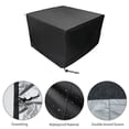thumbnail image 2 of Cubre Muebles Impermeable de 210D Oxford Negro, 270x180x89cm - Protección Total Contra Lluvia, Nieve, Polvo y Desgaste, Ideal para Muebles de Jardín, Sillas, Sofás y Bancos Exteriores., 2 of 6