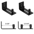 thumbnail image 3 of WINSOON Sliding Barn Door Floor Guide Wall Mount Style Adjustable Double Roller Hardware Black Finish, 3 of 6