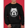 thumbnail image 2 of Pitbull Head . Sweatshirt Men -Image by Shutterstock, Male Medium, 2 of 4
