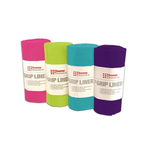 Home Basics Brights NonAdhesive Rubber Shelf Grip Liner (Set of 4