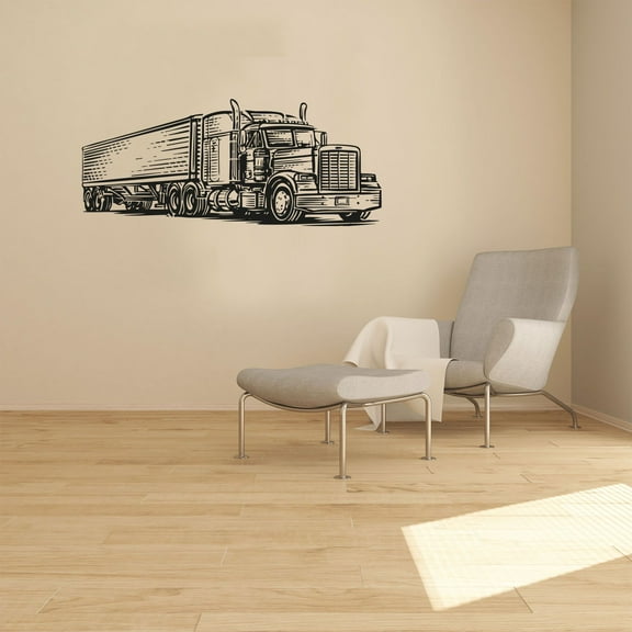 Truck Cargo Trucks Monster Truck Toy Cars Vehicle Wall Sticker Art Decal for Girls Boys Room Bedroom Nursery Kindergarten House Fun Home Decor Stickers Wall Art Vinyl Decoration Size (20x30 inch)
