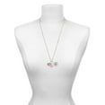 thumbnail image 3 of Delight Jewelry Silvertone Believe - Oval Seal - Light Pink Heart Nurse Strong Zoe Necklace, 3 of 4