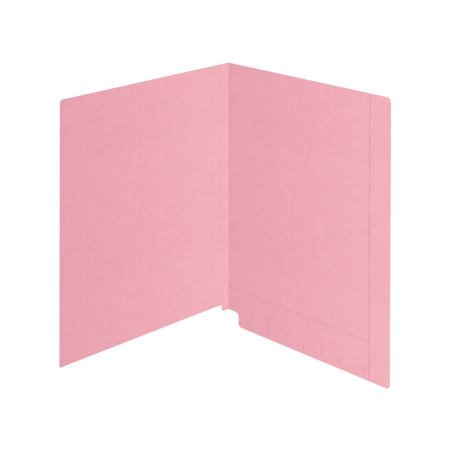 Medical Arts Press Kardex Match Reinforced End Tab File Folder Straight Cut Letter Size Pink 100/Box