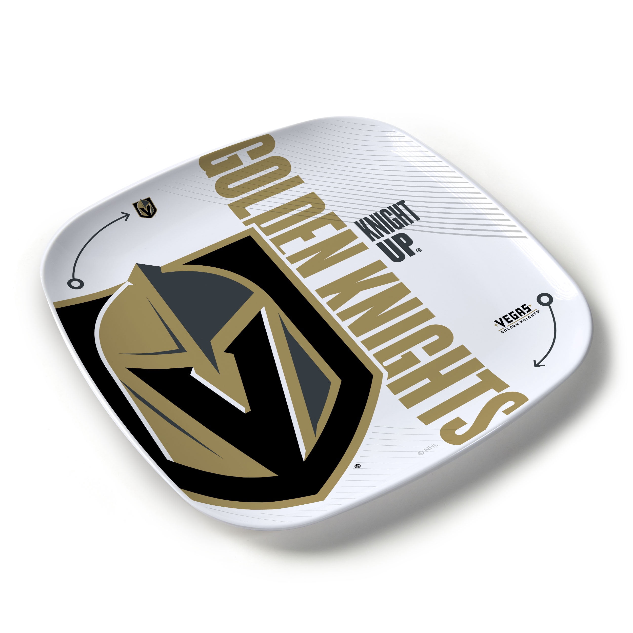 YouTheFan NHL Vegas Golden Knights Large Party Plate