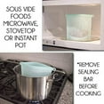thumbnail image 3 of Reusable Silicone Food-Storage Cooking Bags - Airtight Zip Seal Colored Containers Keep Food Hot or Cold - Baby Food Prep or Sous Vide - (2L 4M bags), 3 of 3