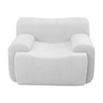 thumbnail image 2 of Leumius Oversized Accent Chair,Chenille Fabric Armchair,Comfy Upholstered Single Sofa Chair for Living Room, Bedroom,No Assembly Required,Beige, 2 of 10