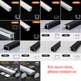 thumbnail image 4 of Tira de luces LED con perfil de aluminio negro/plateado 2835 5050, difusor de canal, iluminación de pared interior, barra de luz magnética para gabinete de cocina, 4 of 5