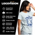 thumbnail image 4 of Harry Potter Ravenclaw Crest Women's Graphic T-Shirt Rolled Sleeve Tee, 4 of 6