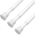 thumbnail image 2 of XNKOLMJ 2Pcs Spring Tension Curtain Rods 28 to 40 Inch  Small Tension Rod Expandable Adjustable Window Tension Rods No Drill(Black), 2 of 5