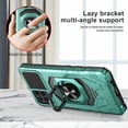 thumbnail image 6 of Compatible for T-Mobile REVVL 6 Pro 5G Case with Tempered Glass Screen Protector [Military Grade] Ring Car Magnetic Mount Kickstand Shockproof Phone Cover - Teal, 6 of 7