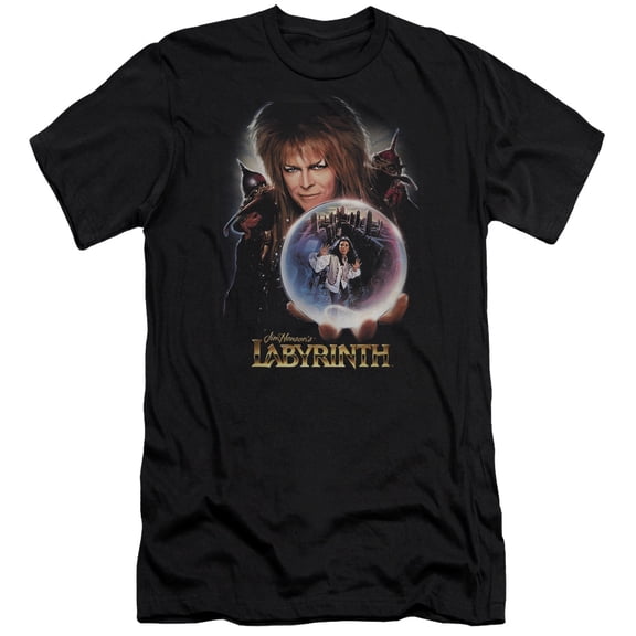 Labyrinth I Have A Gift Premium Canvas Adult Slim Fit 30/1 T-Shirt Black