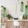 thumbnail image 4 of Toystoory Plantas colgantes artificiales realistas: naturaleza en interiores sin preocuparse por regar al aire libre enredadera de pared falsa en Flores artificiales Datura, 4 of 6