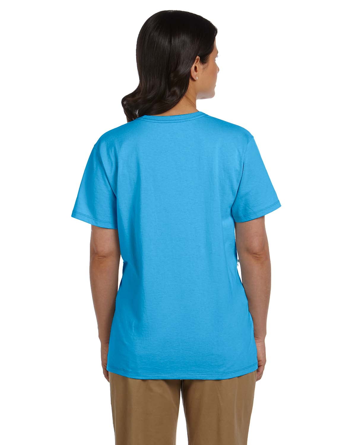 Womens 5.2 oz. ComfortSoft V-Neck Cotton T-Shirt 5780 (5 PACK)