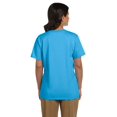 thumbnail image 2 of Womens 5.2 oz. ComfortSoft V-Neck Cotton T-Shirt 5780 (3 PACK), 2 of 2