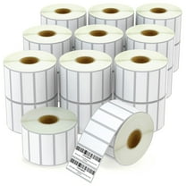 3" x 1" (76 mm x 25 mm) Multipurpose & Address Labels Compatible with Zebra & Rollo Label Printer,Premium Adhesive & Perforated [20 Rolls, 27500 Labels]