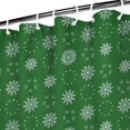 thumbnail image 3 of Green Christmas Snowflake Pattern Shower Curtain 36"x72" ,Bathroom Decorative Shower Curtains Set with 12 Hooks,Modern Waterproof Washable Shower Curtain, 3 of 6