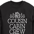 thumbnail image 3 of Instant Message - Cousin Cabin Crew - Vacation - Toddler & Youth Crewneck Fleece Sweatshirt, 3 of 6
