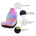 thumbnail image 6 of Salouo Colorful Glitters Pattern Car Seat Covers,Universal Car Seat Protectors Easy to Install Car Cover Car Accessories Auto/rucks/Van/SUV-1, 6 of 9