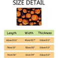 thumbnail image 2 of SKYSONIC Doormat Halloween Pumpkins on Black Lightweight Non Slip Indoor Outdoor Entryway Rugs Floor Mat for Bathroom Kitchen Entrance 31x20in, 2 of 6