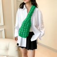 thumbnail image 5 of Bolso bandolera de tela de nailon de color liso con cremallera a cuadros, oferta de 2024, bolso de hombro de mujer moderno y versátil, paquete de viaje de nicho, 5 of 5