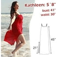 thumbnail image 5 of Women's Bikini Cover Ups Strappy Split Maxi Dress Chiffon Beach Dress for Summer Holidays, 5 of 7
