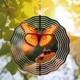 thumbnail image 3 of Vibrant Metal Hanging Wind Spinners with Intricate Patterns - Artistic Wind Chimes for Yard and Garden Decor, 3 of 6