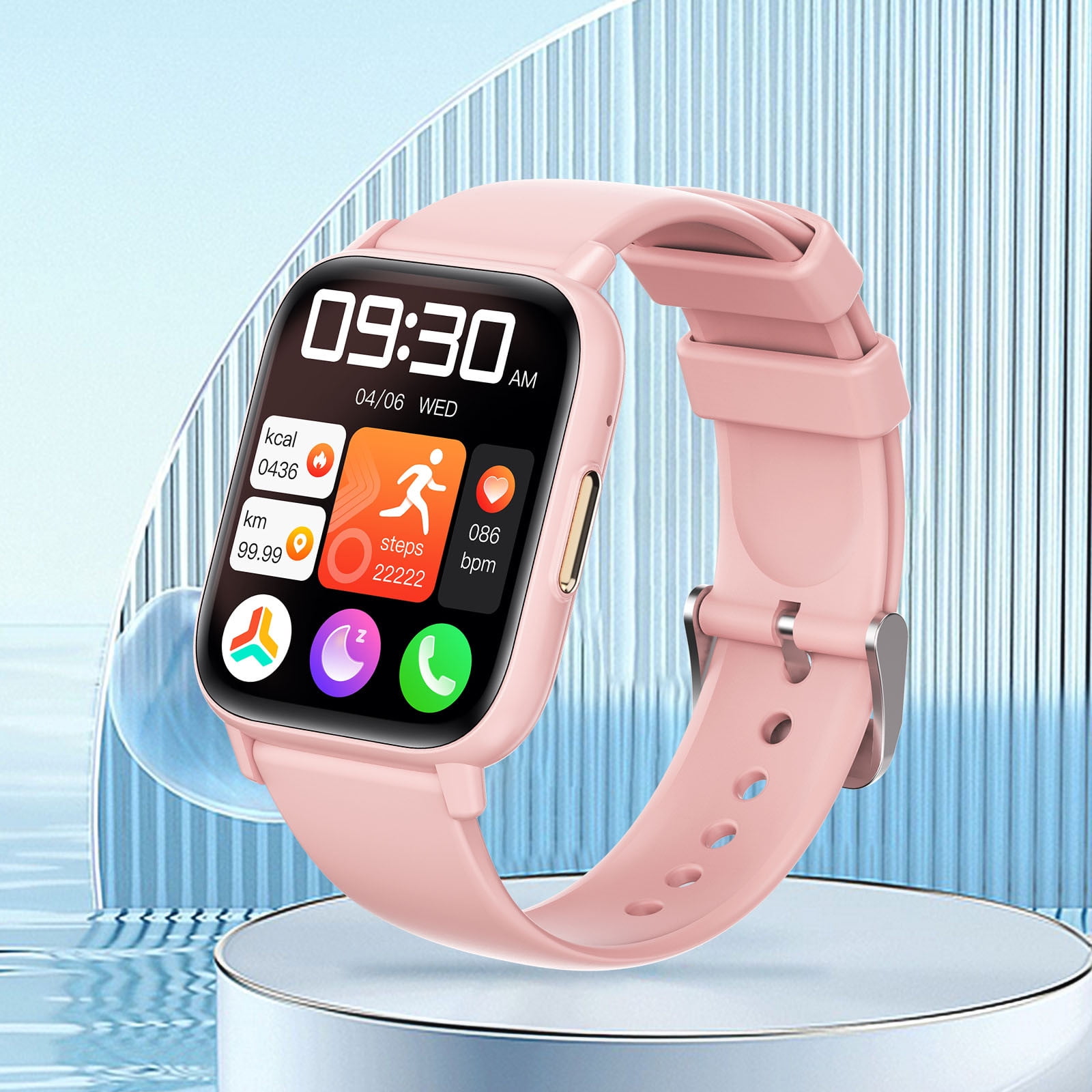 EGNMCR Bluetooth Music Call Push Smartwatch Sports Bracelet Smart Watch