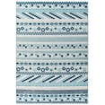 thumbnail image 2 of Modway Reflect 94.5x122" Cadhla Geometric Lattice Area Rug in Ivory and Blue, 2 of 9