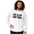 thumbnail image 3 of Romantic Matching Set His Hers Couple Men's Long Sleeve Tee T Shirt Brisco Brands M, 3 of 7