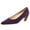 Purple, variant on FSJ Women Comfortable Sturdy kitten Low Heels Pumps Slip On Almond Closed Toe Office Work Wedding Casual Dressy Shoes Size 8 Purple