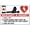 Warning Sign 3, variant on AED Restart A Heart Aluminum Tin Warning Sign 8"x12" - For Home Outdoor Garden, AED Heart Restart Sign