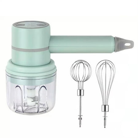

Hand Stirrer Wireless Hand Mixer Electric for Egg Clean Cake Light Green 500g Masher